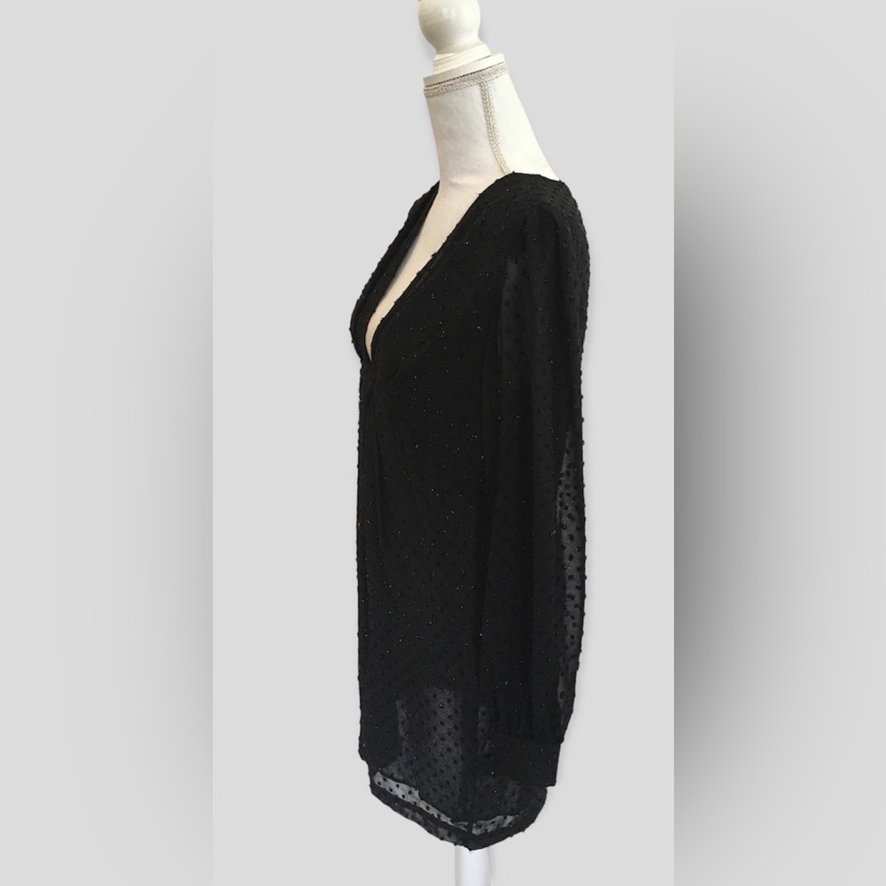 MICHAEL Michael Kors Deep Pleated Swiss Dot Mini Dress, 10 - Picture 6 of 13